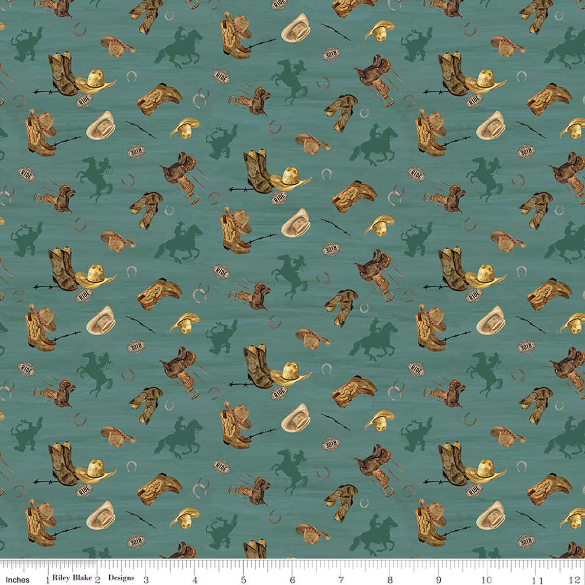 The Homestead by Riley Blake Designs – C18235 Teal – Fabric by the Yard