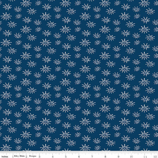 Riley Blake seasonal basics pattern C768 denim