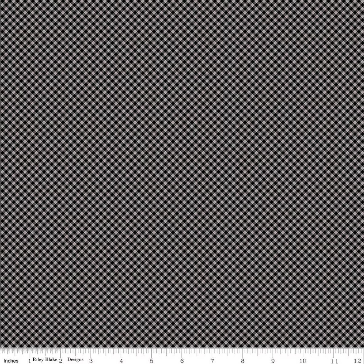 Riley Blake Seasonal Basics C777 Black Gray