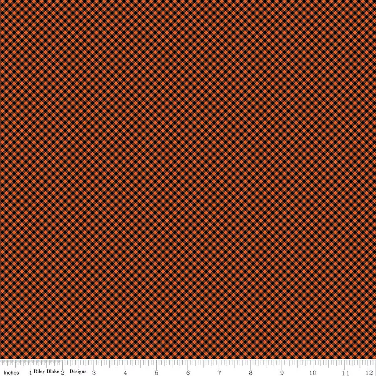 Riley Blake Seasonal Basics C777 Black Orange