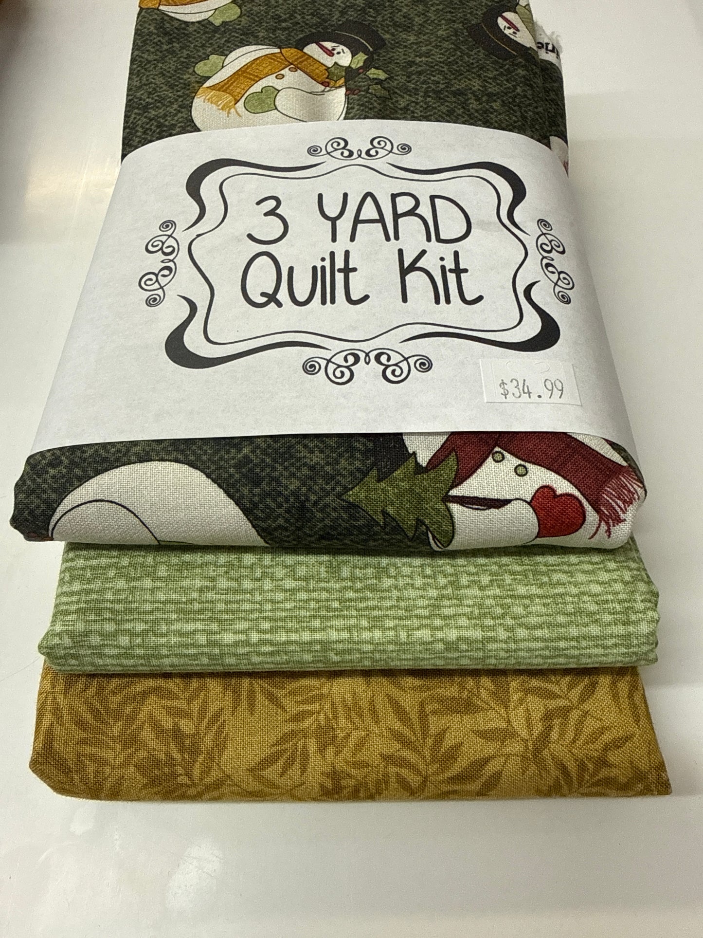 3 yard Quilt Kit Snowman
