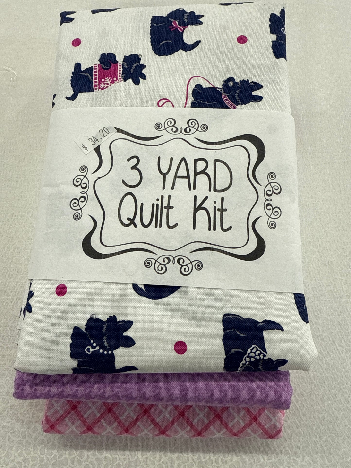 3 yard quilt kit schnauzers