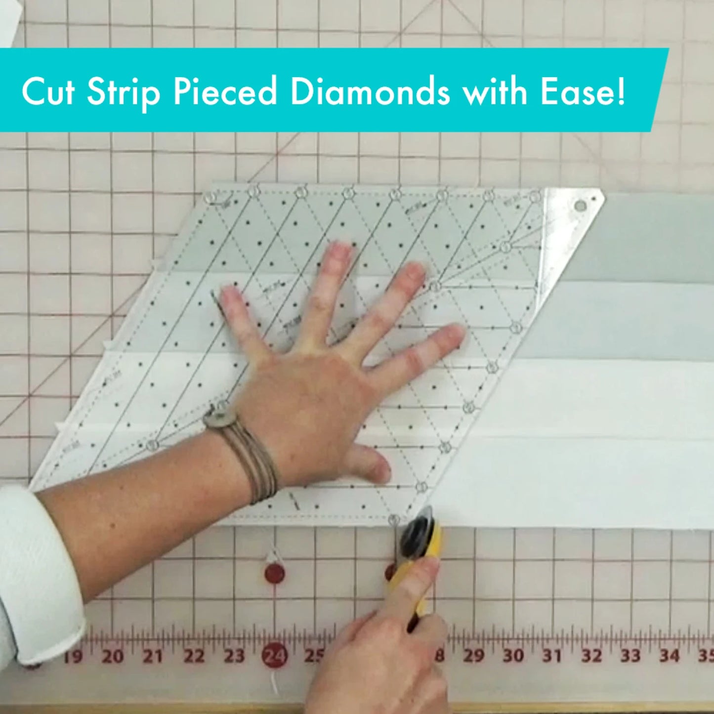 Creative Grids 60 Degree Diamond Ruler # CGR60DIA