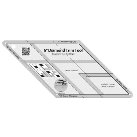 Creative Grids 6in Diamond Trim Tool # CGRJAW15