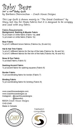 Baby Bear by Coach House Designs