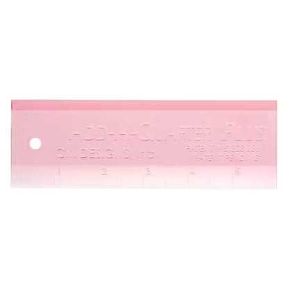 Add A-Quarter Ruler 6in Plus Pink