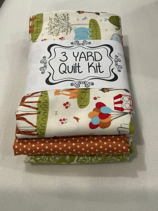 3 yard quilt kit Mini Menagerie by Bernartex