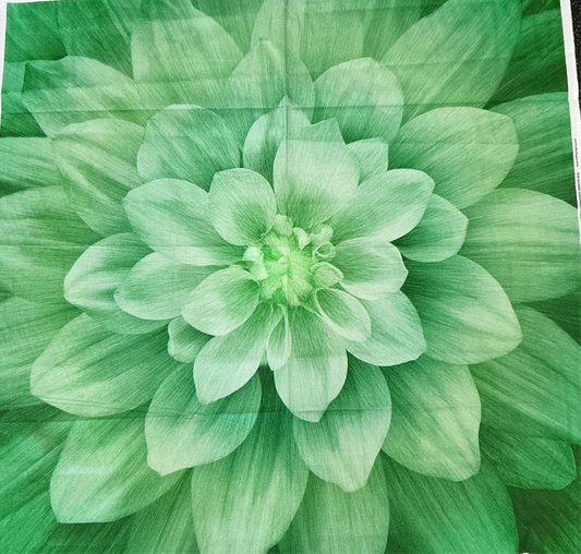 Panels-green floral panel