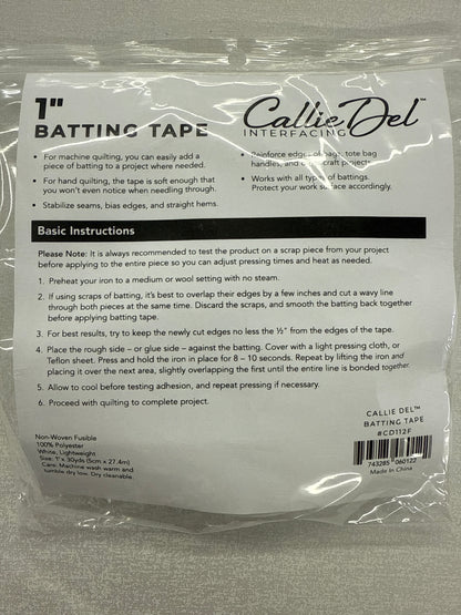 Callie Del 1” batting tape