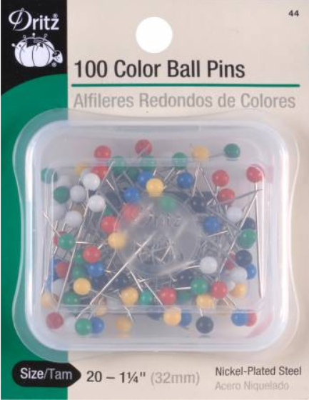 Dritz 100 Color Ball Point Pins