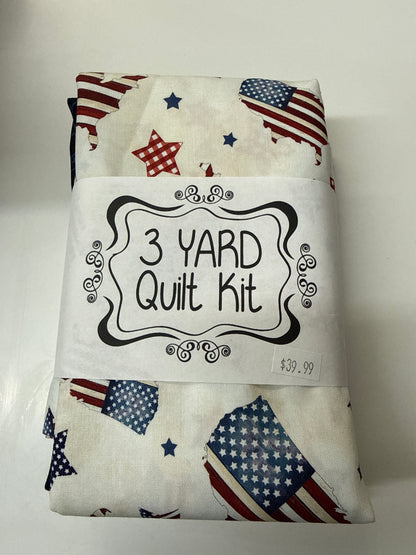 3 yard Quilt Kit Patriotic