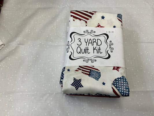 3 Yard Quilt Kit - Patriotic