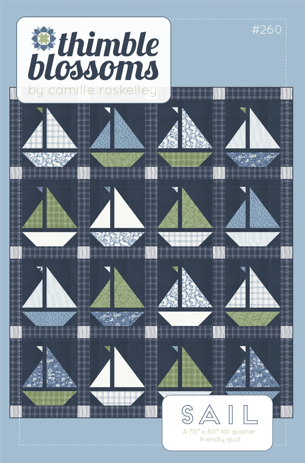Sail A 70” x 80” fat quarter friendly quilt