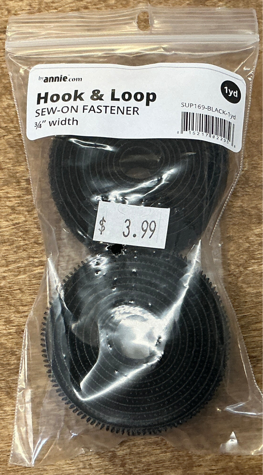ByAnnie Hook & Loop Sew On Fastener 3/4” width