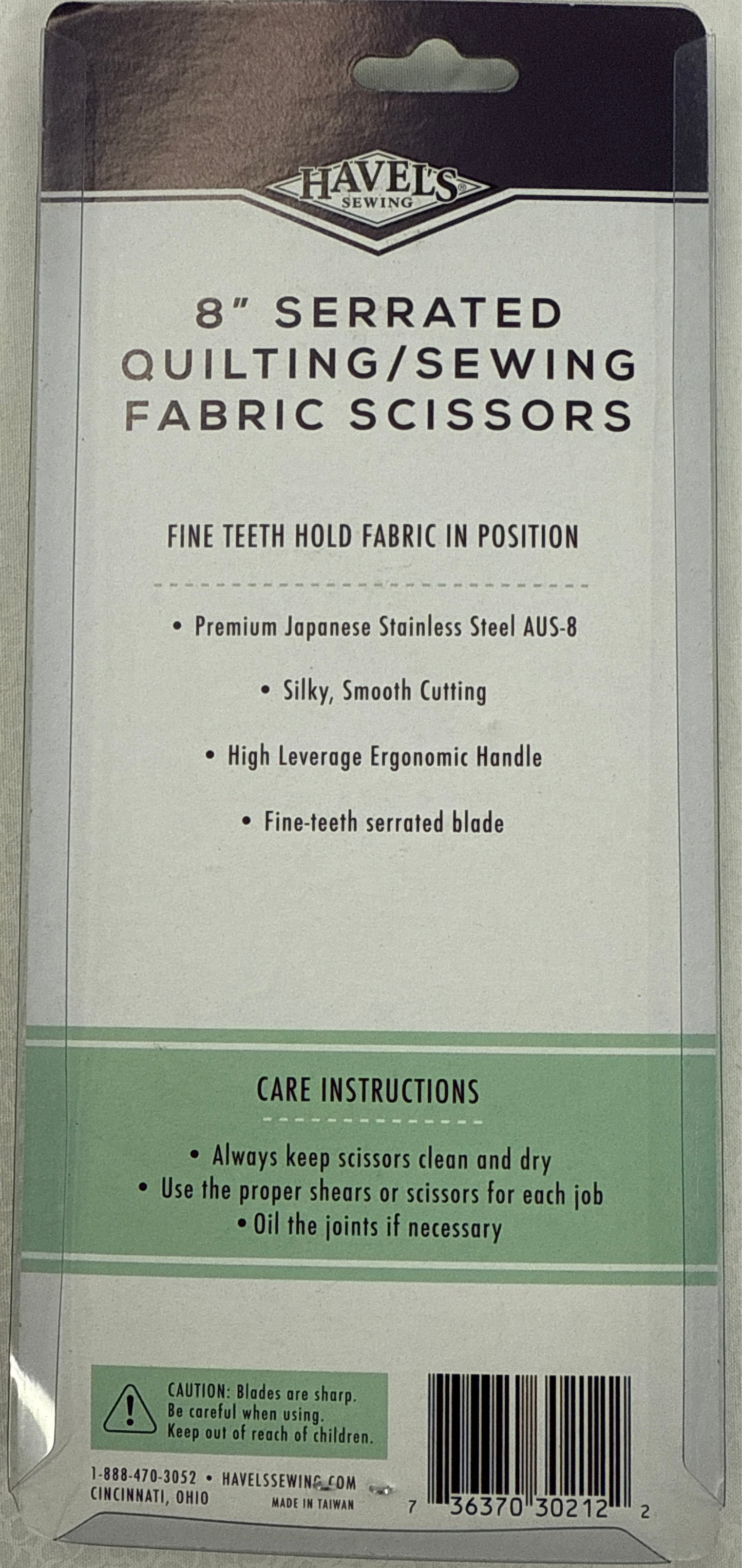 HAVELS sewing 8” serrated scissors