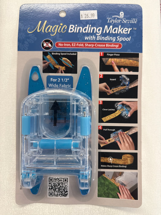 Magic Binding Maker 2 1/2” with Binding spool
