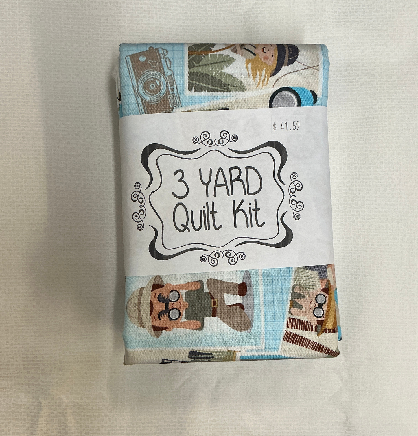 3 yard quilt kits-Safari grey