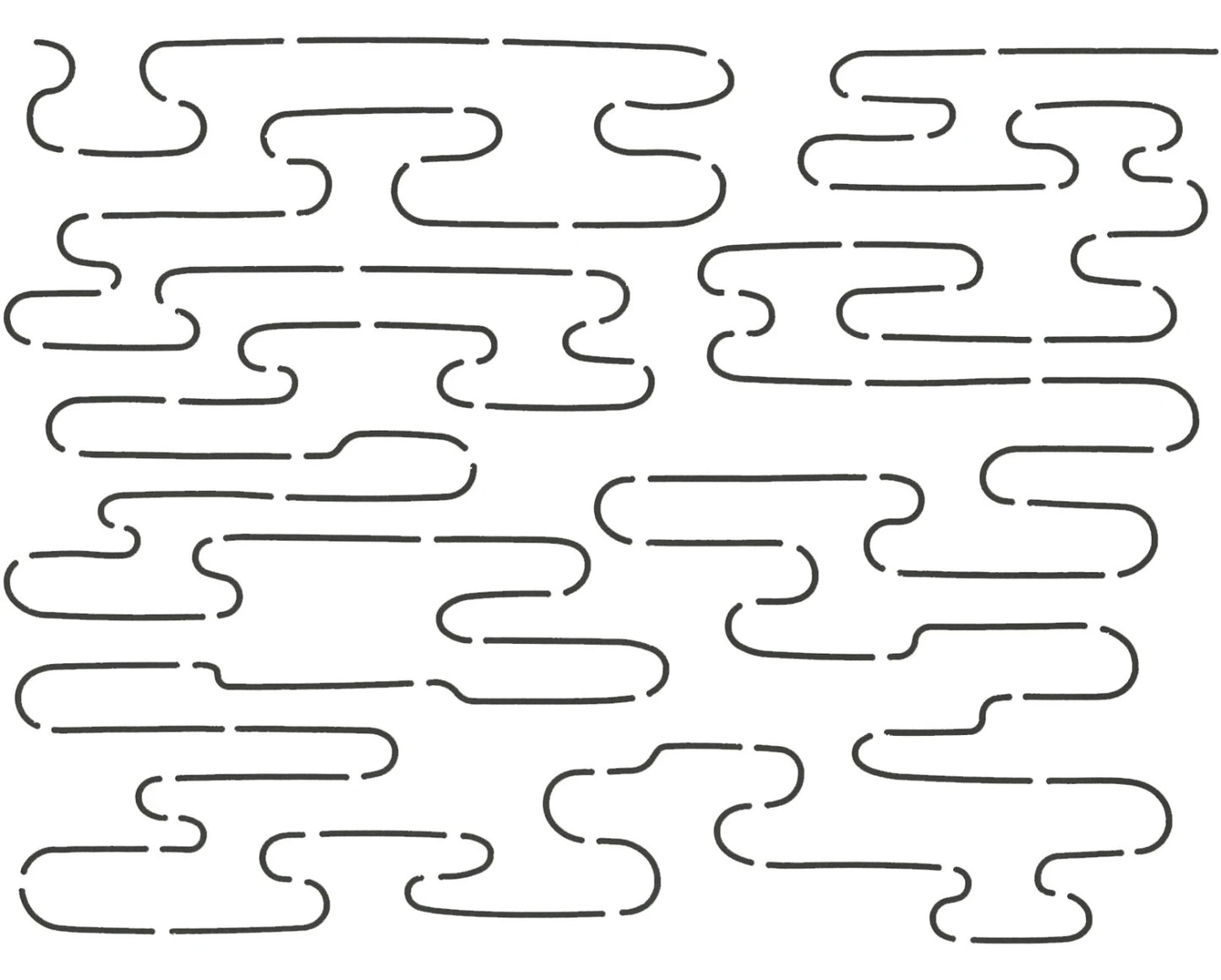 Quilt Stencil Pond Ripples