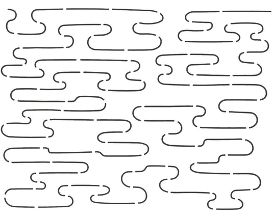 Quilt Stencil Pond Ripples