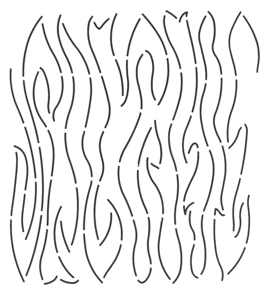 Quilt Stencil Silk Finish Woodgrain 9in