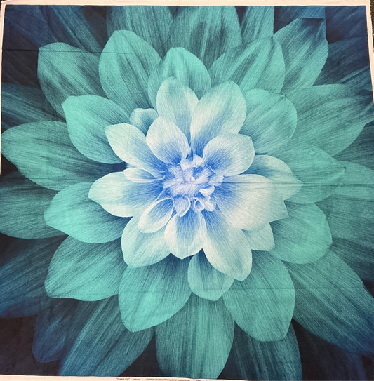 Panels-blue floral panel