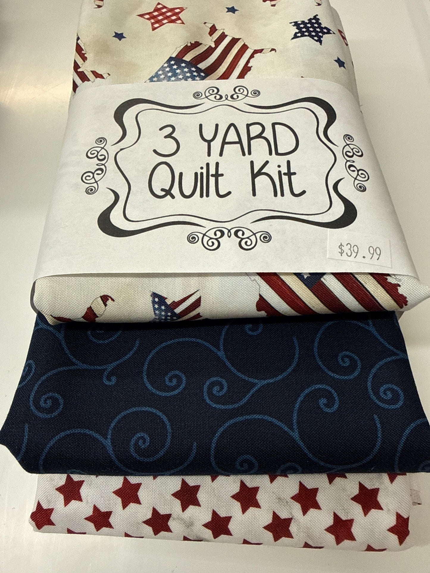 3 yard Quilt Kit Patriotic