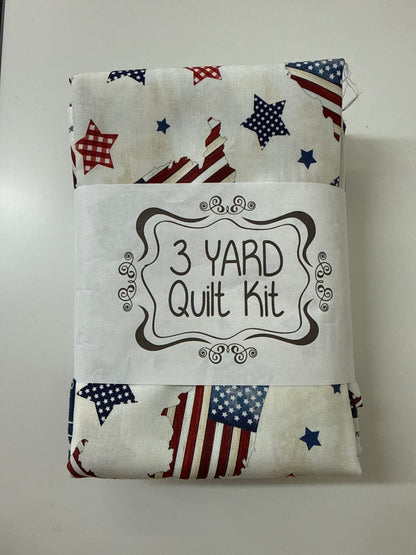 3 yard Quilt Kit Patriotic