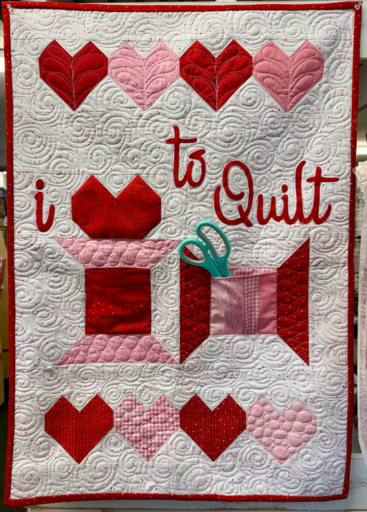 I love to Quilt Wall Hanging kit