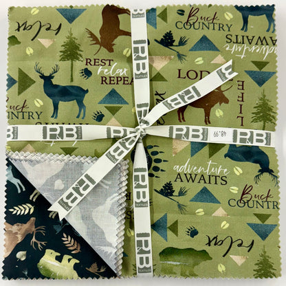 Lodge Life layer cake 10” squares by P&B Textiles