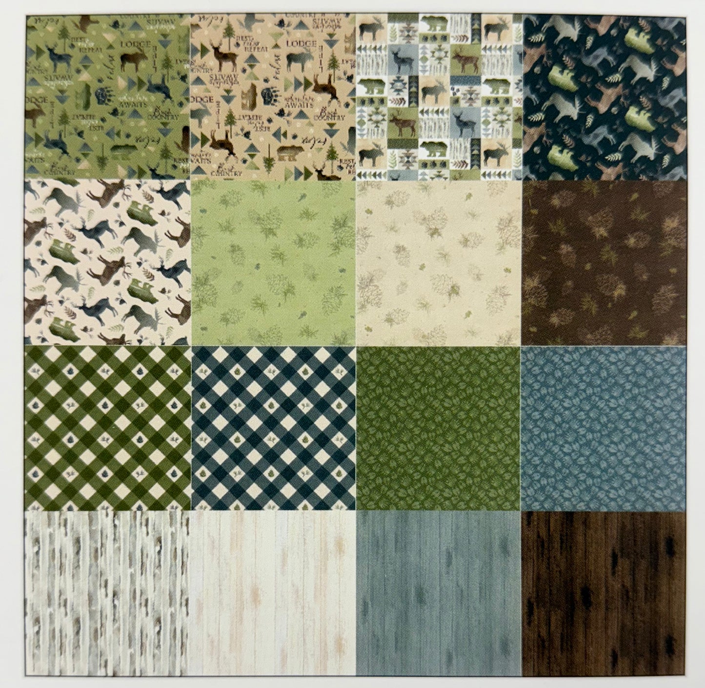 Lodge Life layer cake 10” squares by P&B Textiles