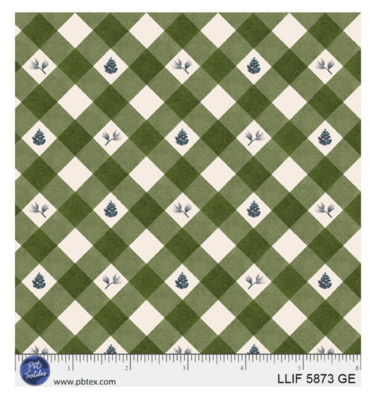 Lodge Life by P & B Textiles 05873 Green
