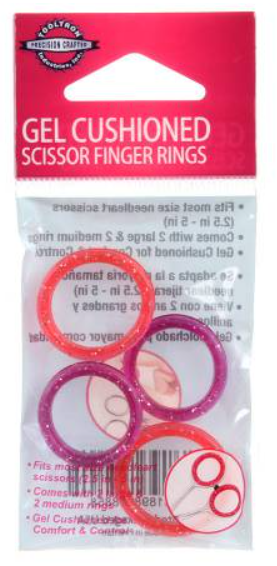 Gel Cushion Scissor Finger Rings