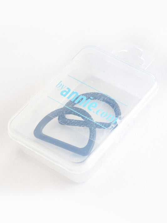 ByAnnie D-Ring - 1" - Set of Two Black Metal