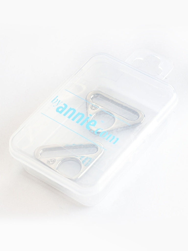 By annie Triangle Ring - 1" - Set of Two Nickel