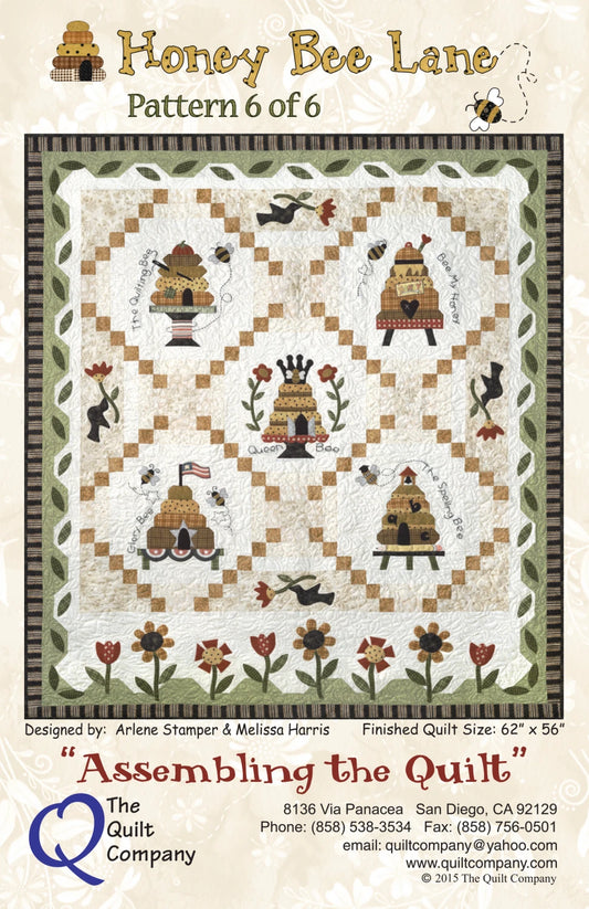 Honey Bee Lane Honey Bee Lane 6- Assembling the Quilt # HBL106