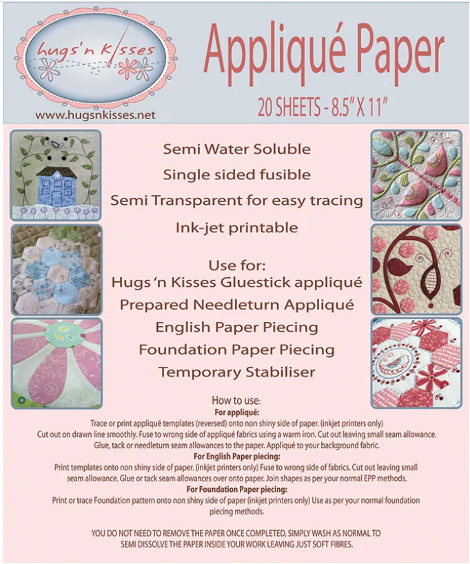 HNK Applique Paper 20pk # HNKHABY13