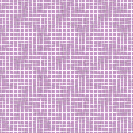 Benartex Cozy Cats Cozy Grid Medium Violet