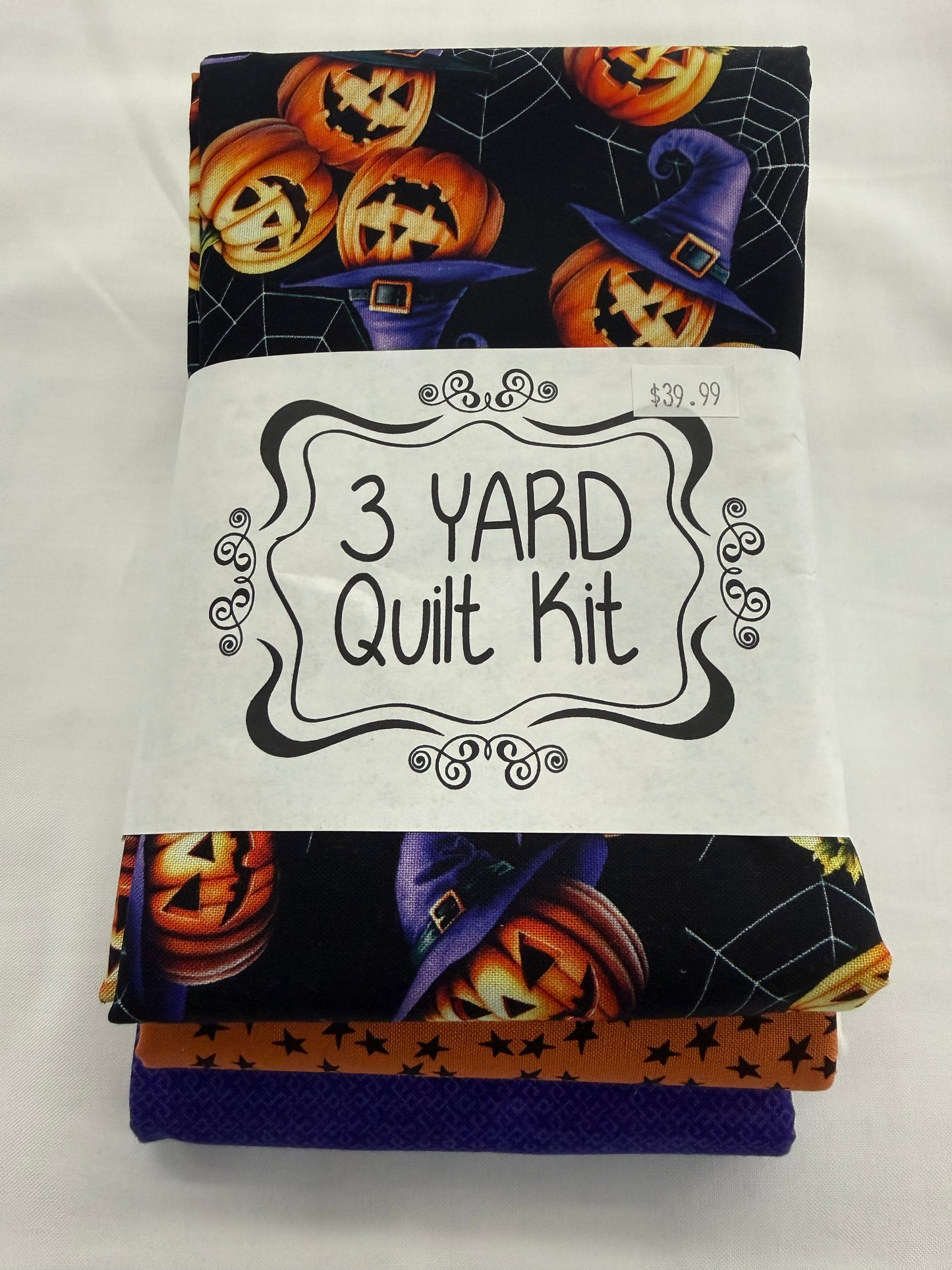 3 yard Quilt Kit Halloween Pumpkin