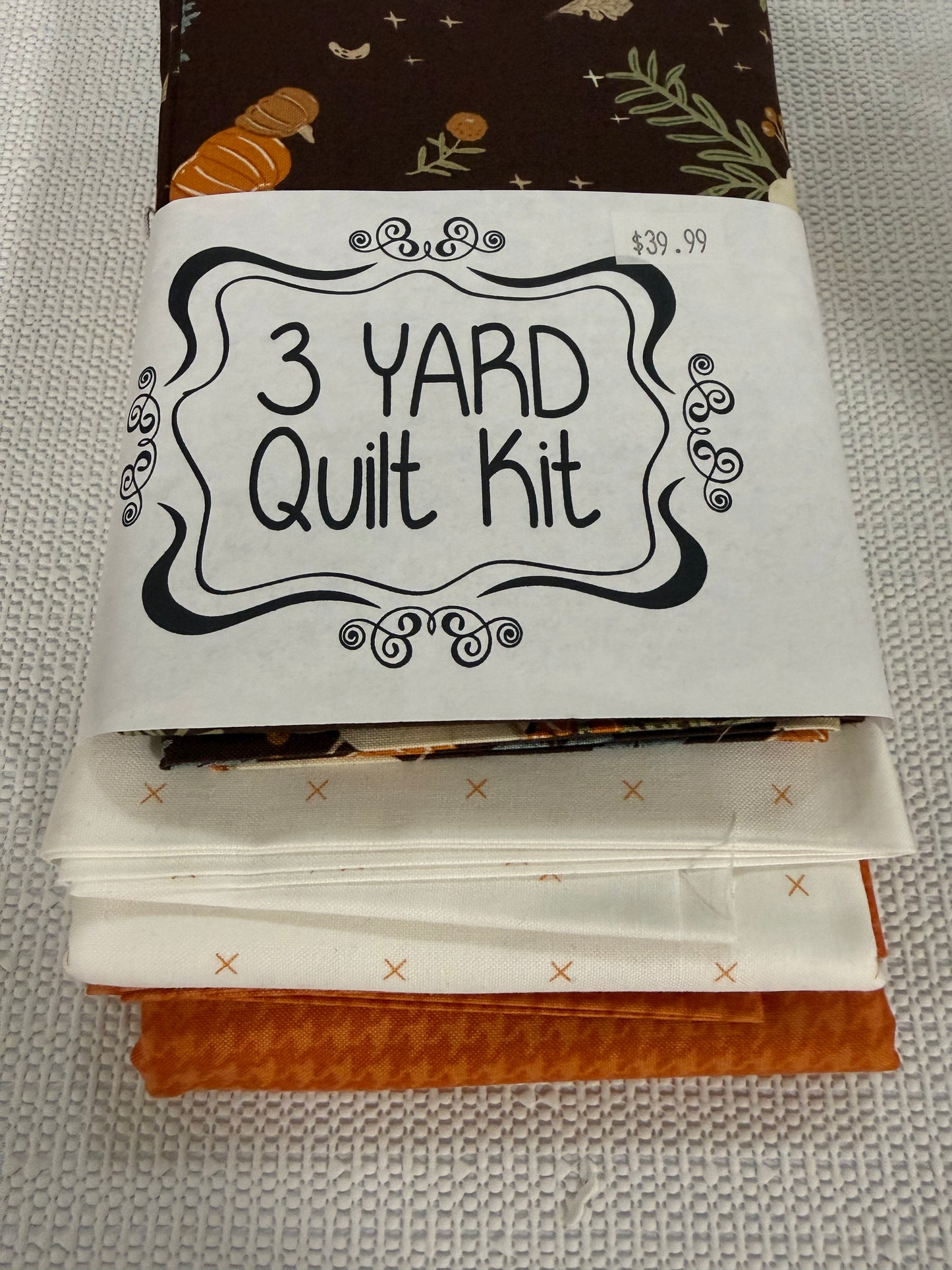 3 yard quilt kit Fall Pumpkkns