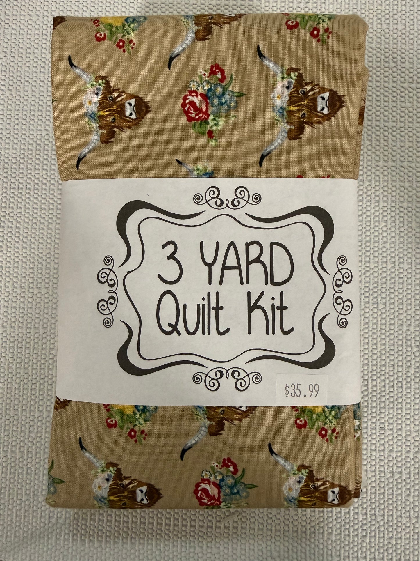 3 yard Quilt Kit Highland Cows