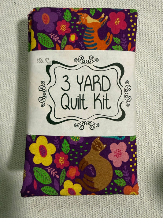 3 yard Quilt Kit Kitties