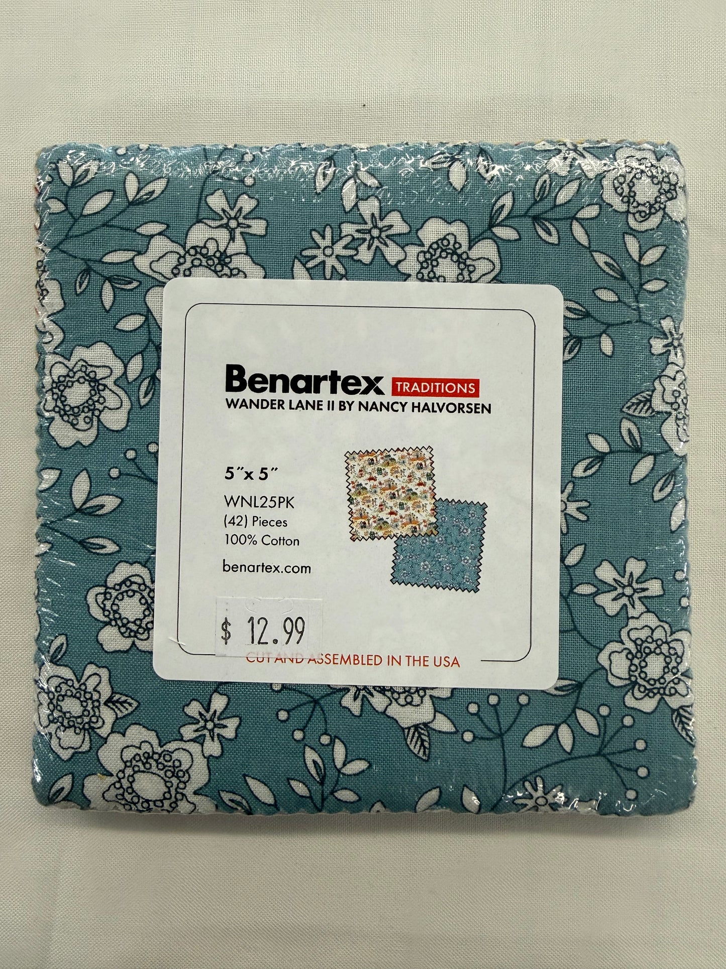 Wander Lane II 5" x 5" squares by Nancy Halvorsen