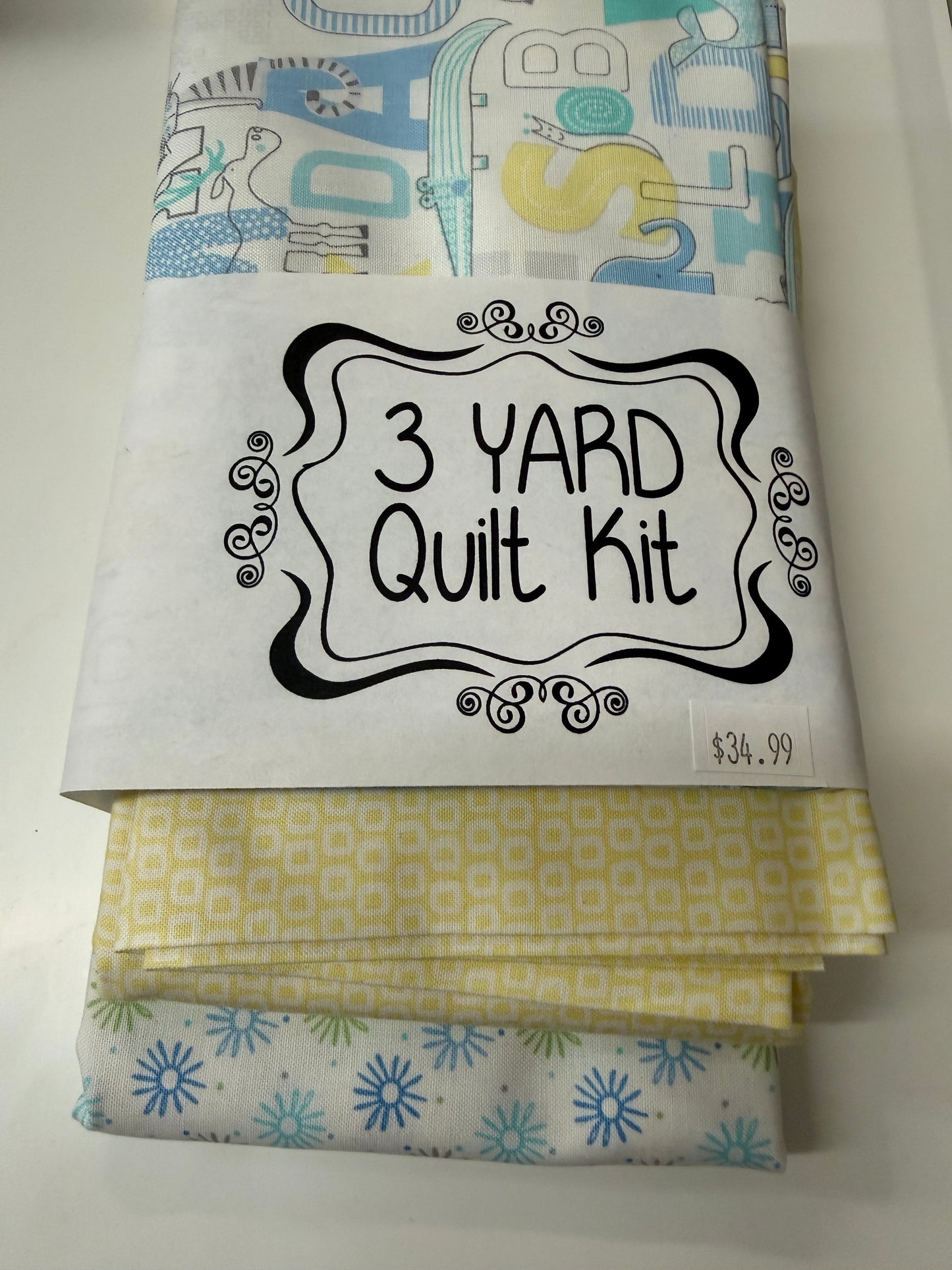3 yard Quilt Kit Animal Alphabet