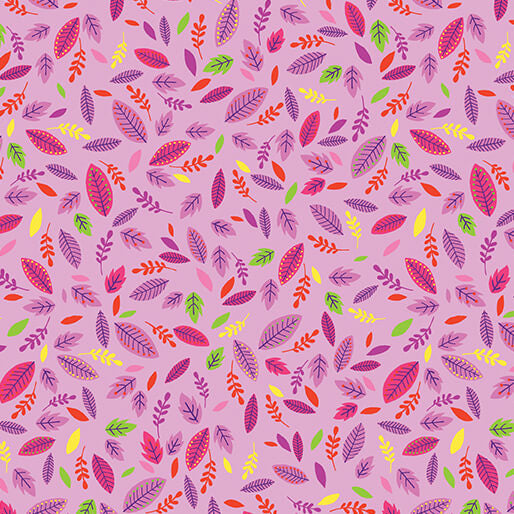Scattered Leaves Pink (Cheeto’s World)