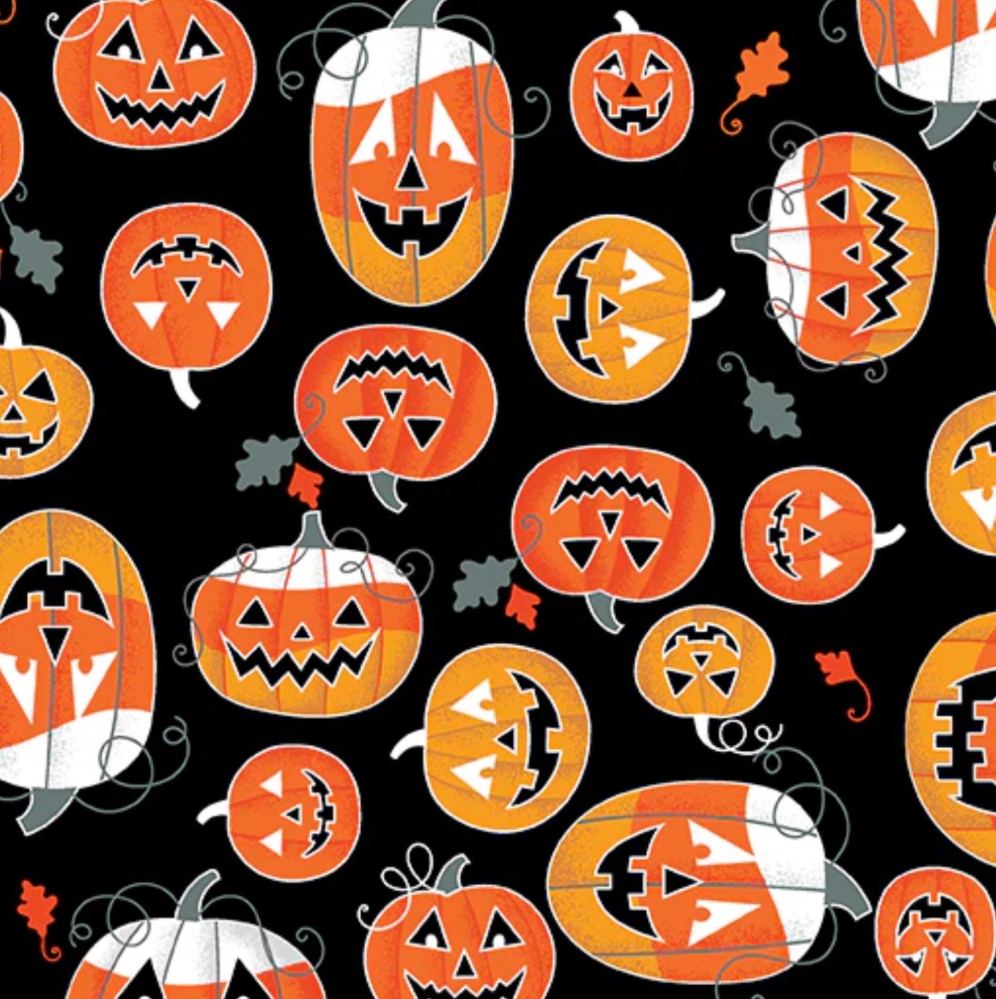 Glowing Pumpkins Black