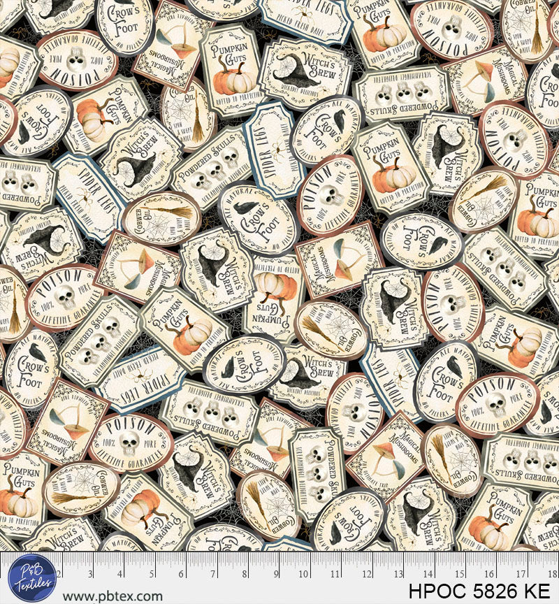 Hocus pocus packed potion labels