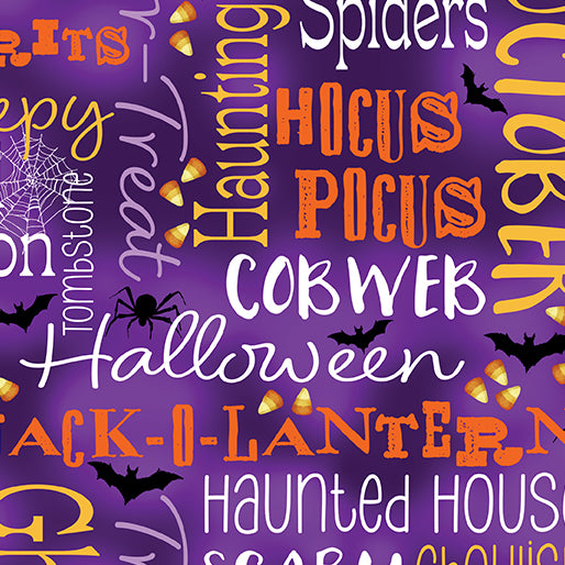 Ghostly Words Purple