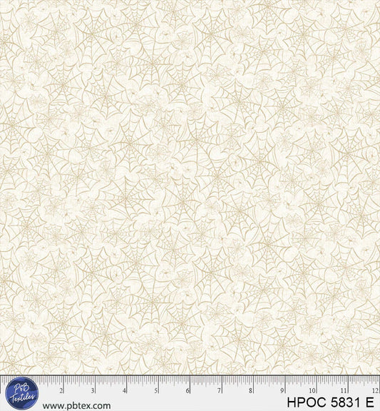 Hocus Pocus white/cream SPIDER WEB ALLOVER