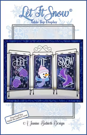 Let it Snow Embroidery Design