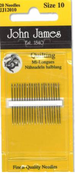 John James Between / Quilting Needles Size 10 20ct